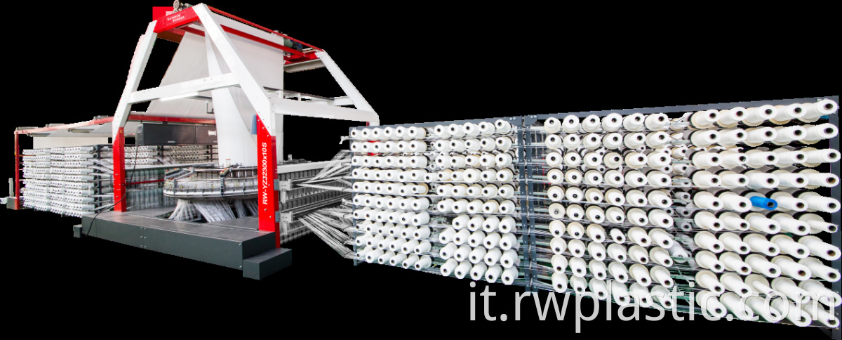 Big eight shuttle plastic circular loom